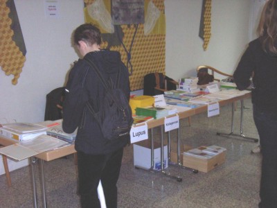 Infostand beim Kollagenose-Workshop in Darmstadt 2006