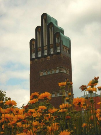 Der Hochzeitsturm auf der Mathildenhhe in Darmstadt